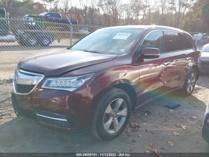 2014 ACURA MDX - 5FRYD4H25EB004850