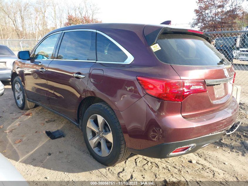 2014 ACURA MDX - 5FRYD4H25EB004850