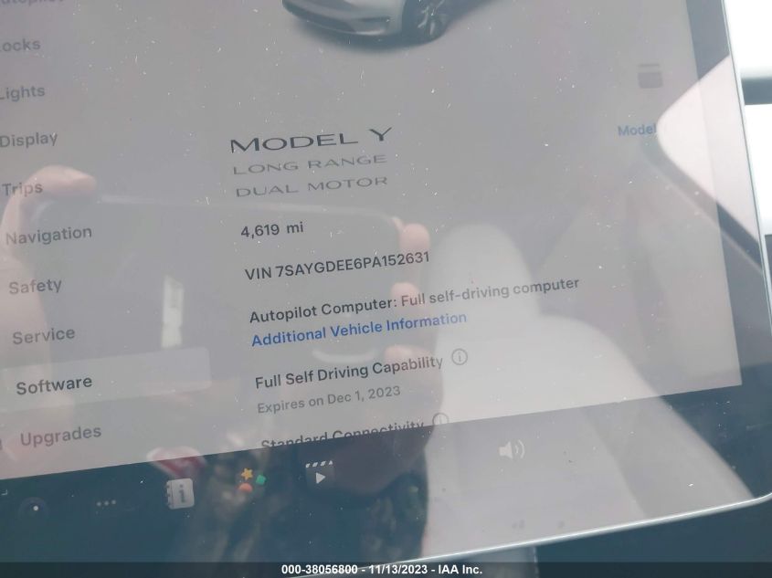 2023 TESLA MODEL Y - 7SAYGDEE6PA152631