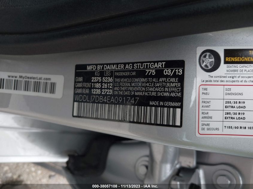 2014 MERCEDES-BENZ CLS 550 - WDDLJ7DB4EA091747