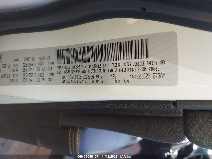2015 JEEP CHEROKEE LATITUDE - 1C4PJMCS5FW665689