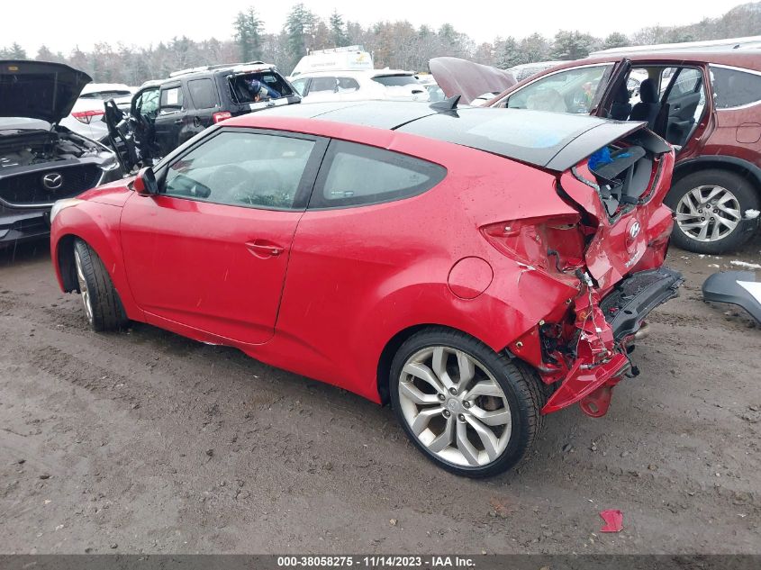 2013 HYUNDAI VELOSTER BASE W/GRAY - KMHTC6AD4DU122573