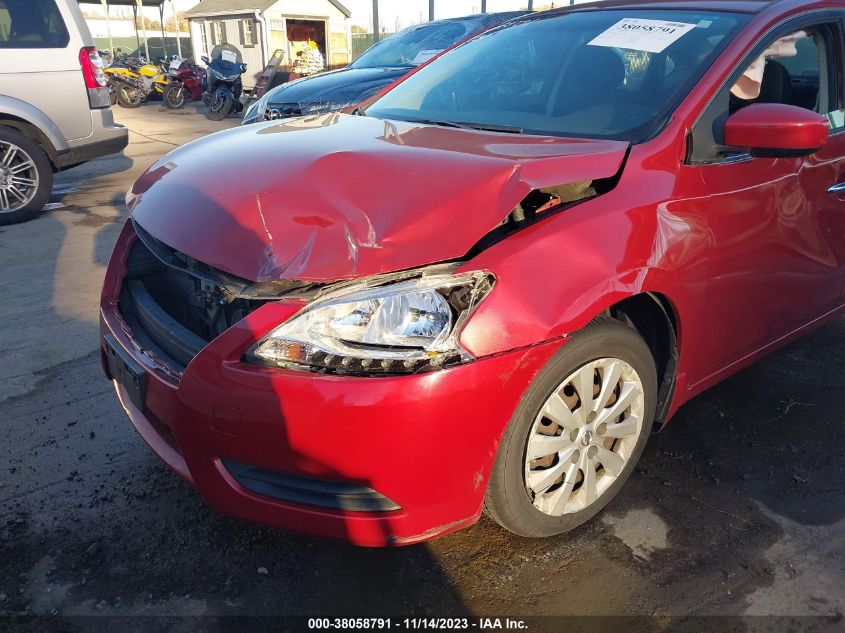2014 NISSAN SENTRA S/SV/SR/SL - 3N1AB7AP5EY331109