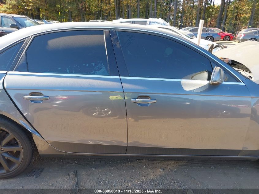 2013 AUDI A4 PREMIUM PLUS - WAUEFAFL2DA080474