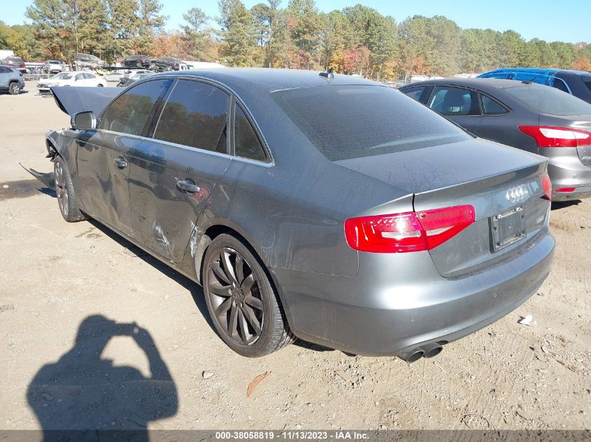 2013 AUDI A4 PREMIUM PLUS - WAUEFAFL2DA080474