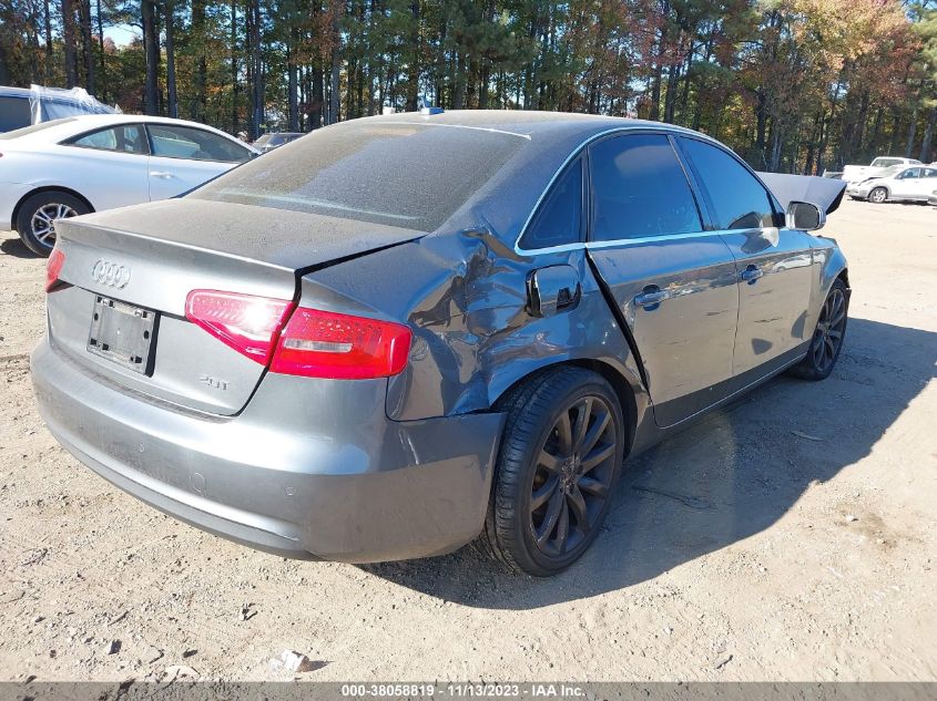 2013 AUDI A4 PREMIUM PLUS - WAUEFAFL2DA080474