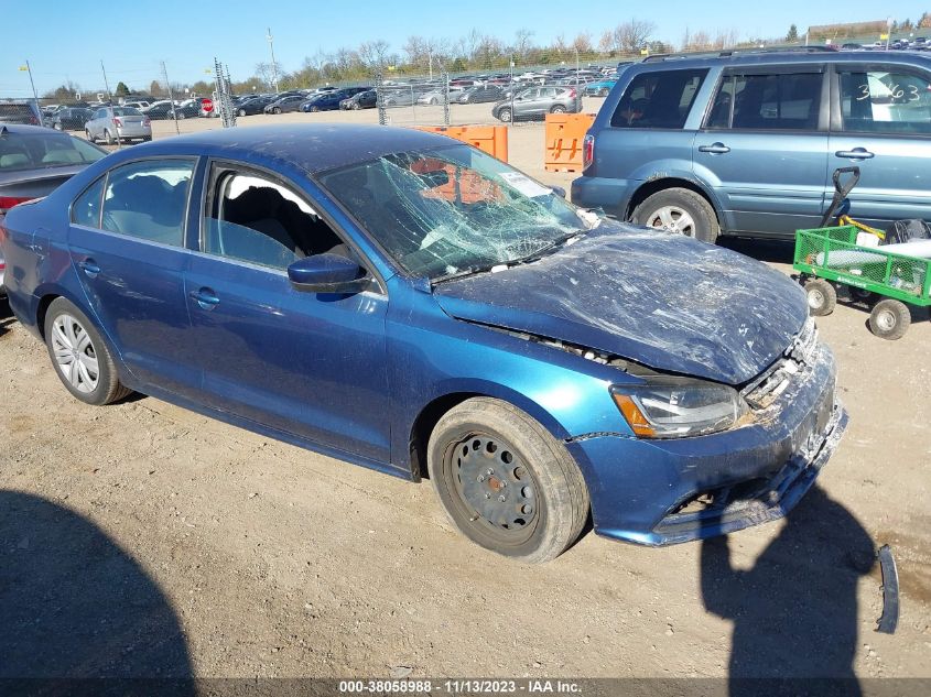 2017 VOLKSWAGEN JETTA S - 3VW2B7AJ0HM375752