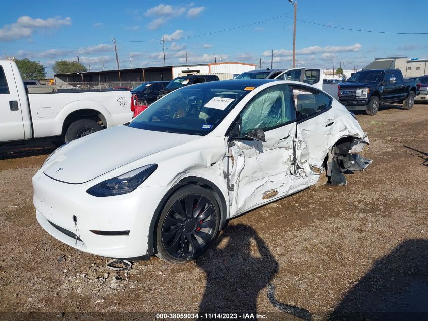 2022 TESLA MODEL Y - 7SAYGDEFXNF456733
