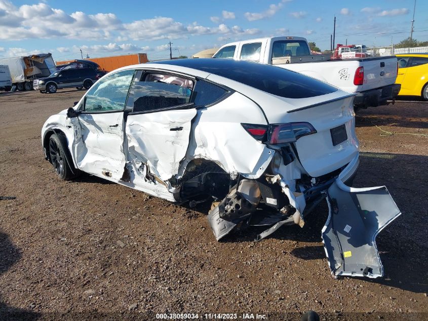 2022 TESLA MODEL Y - 7SAYGDEFXNF456733
