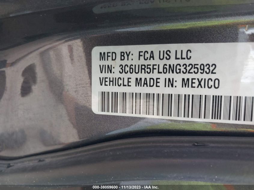 2022 RAM 2500 LARAMIE  4X4 6'4" BOX - 3C6UR5FL6NG325932