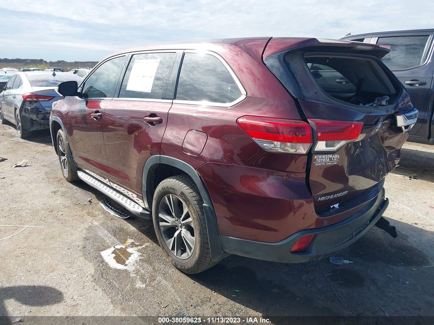 VIN 5TDZZRFH2JS260185 2018 TOYOTA HIGHLANDER LE/LE PLUS