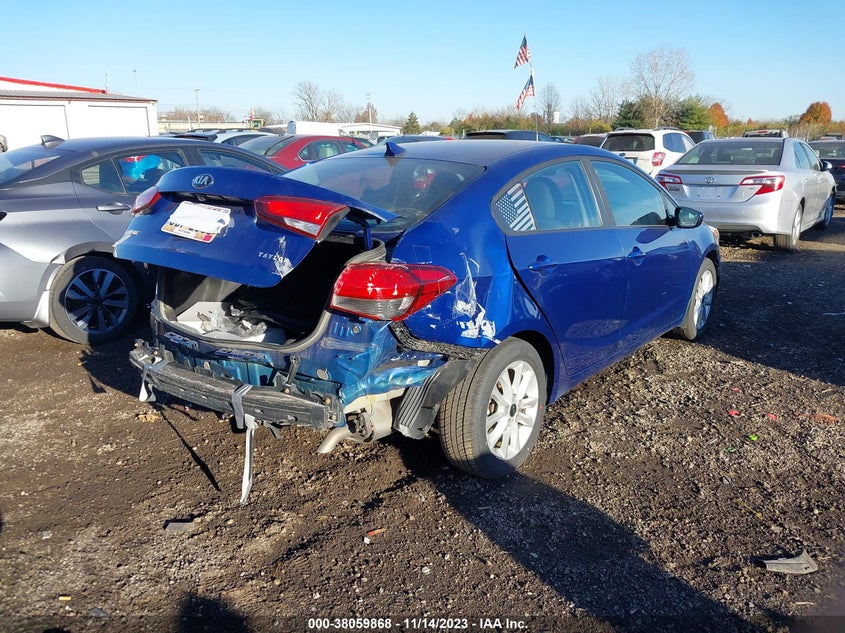 VIN 3KPFL4A76HE123731 2017 KIA FORTE LX