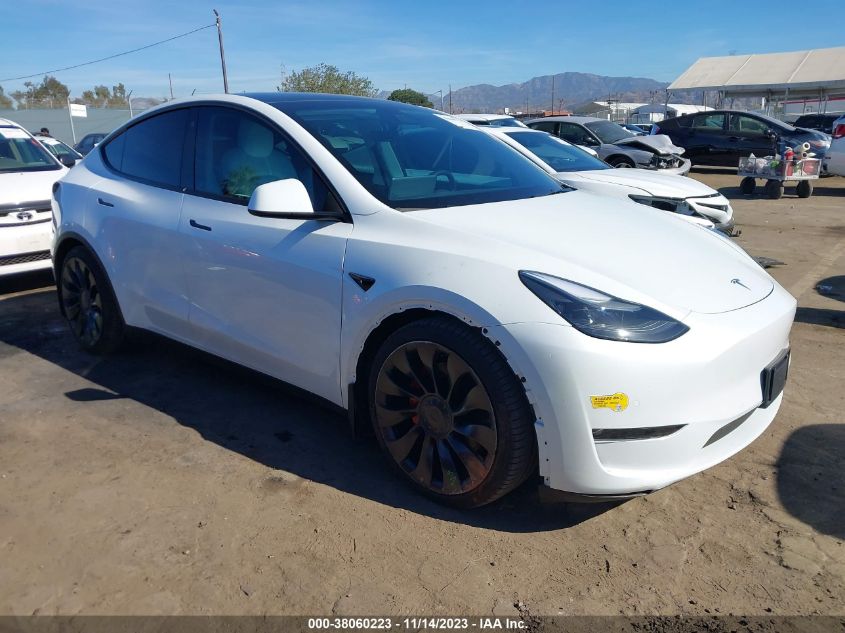 7SAYGDEF9NF398498 TESLA MODEL Y PERFORMANCE DUAL MOTOR 2022