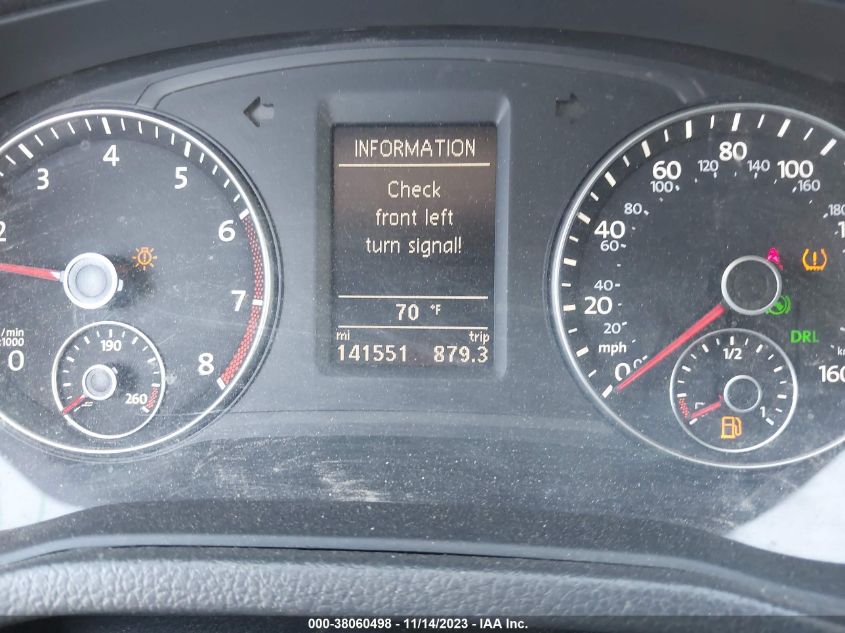 2013 VOLKSWAGEN PASSAT 2.5L SE - 1VWBP7A32DC019270
