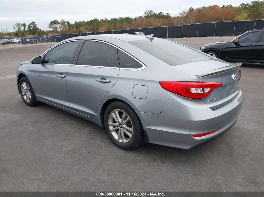 2016 HYUNDAI SONATA 2.4L SE - 5NPE24AF7GH312078