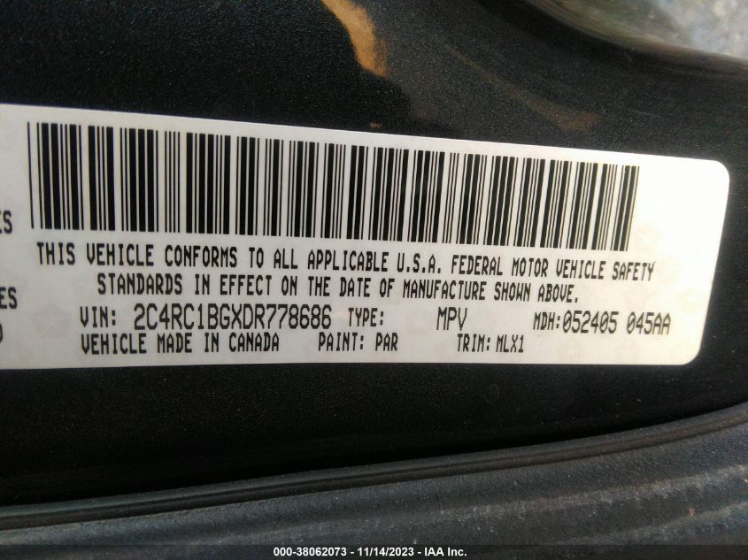 2013 CHRYSLER TOWN & COUNTRY TOURING - 2C4RC1BGXDR778686