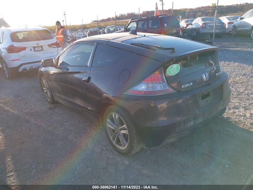 2013 HONDA CR-Z EX JHMZF1C67DS001134