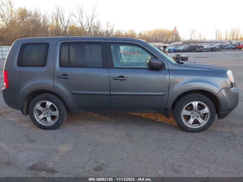 2013 HONDA PILOT EXL - 5FNYF4H55DB066513