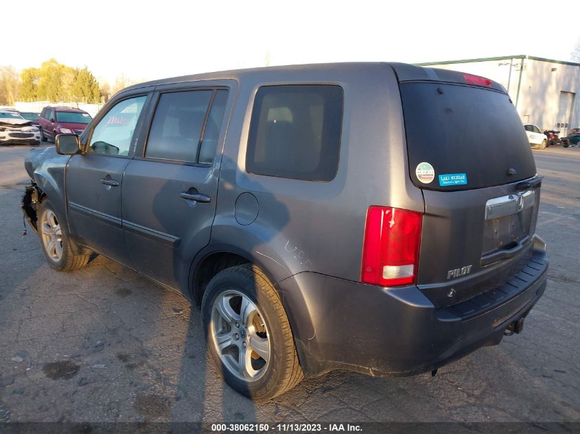 2013 HONDA PILOT EXL - 5FNYF4H55DB066513