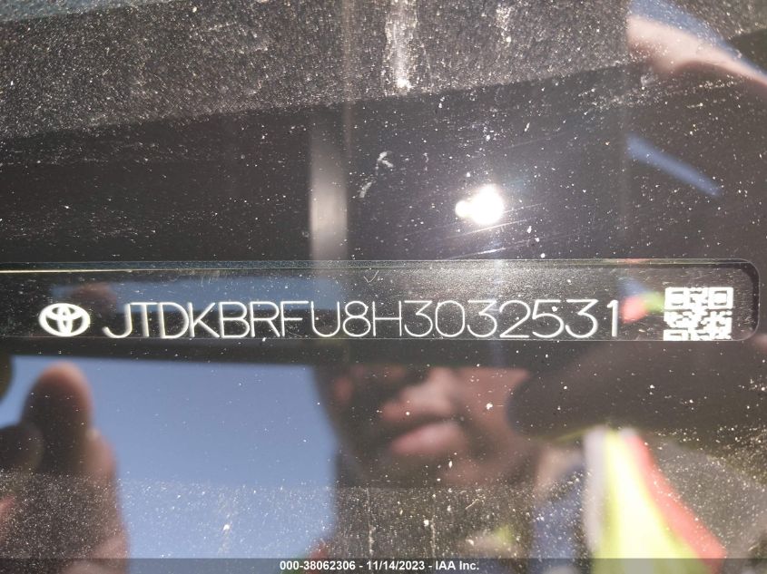 2017 TOYOTA PRIUS TWO - JTDKBRFU8H3032531