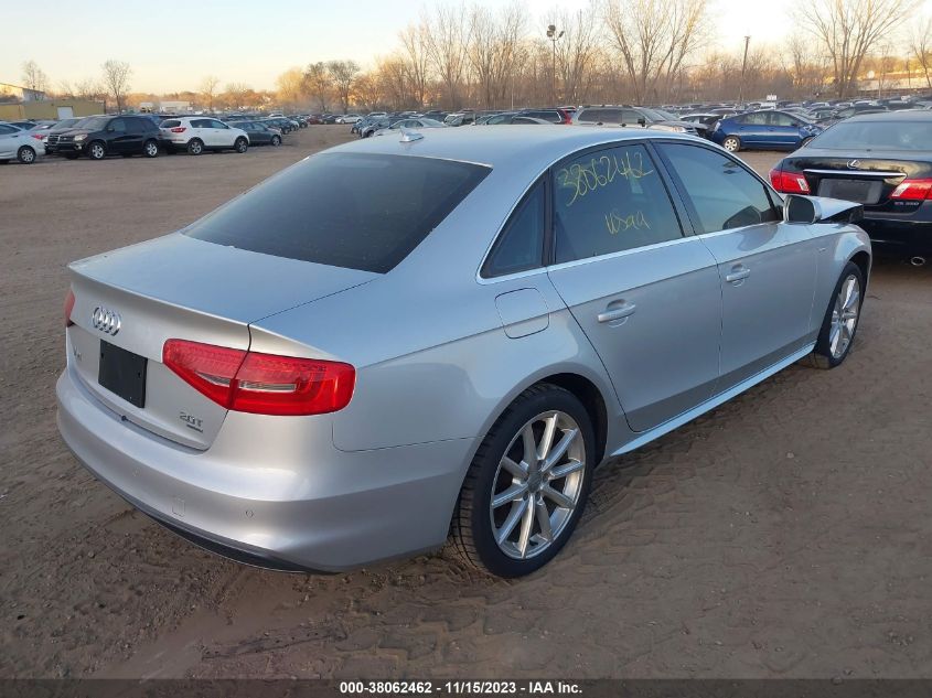 2014 AUDI A4 2.0T PREMIUM - WAUFFAFL1EN034049