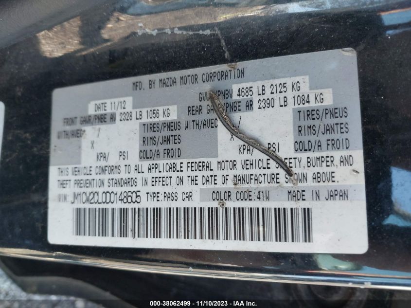 2013 MAZDA MAZDA5 TOURING - JM1CW2CL0D0148605