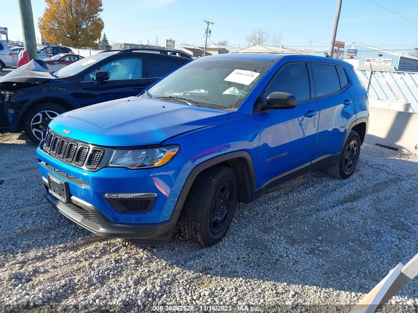 VIN 3C4NJCAB1LT144376 2020 JEEP COMPASS SPORT FWD
