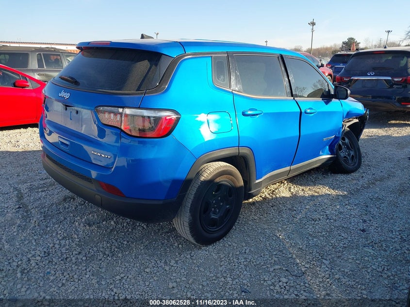VIN 3C4NJCAB1LT144376 2020 JEEP COMPASS SPORT FWD