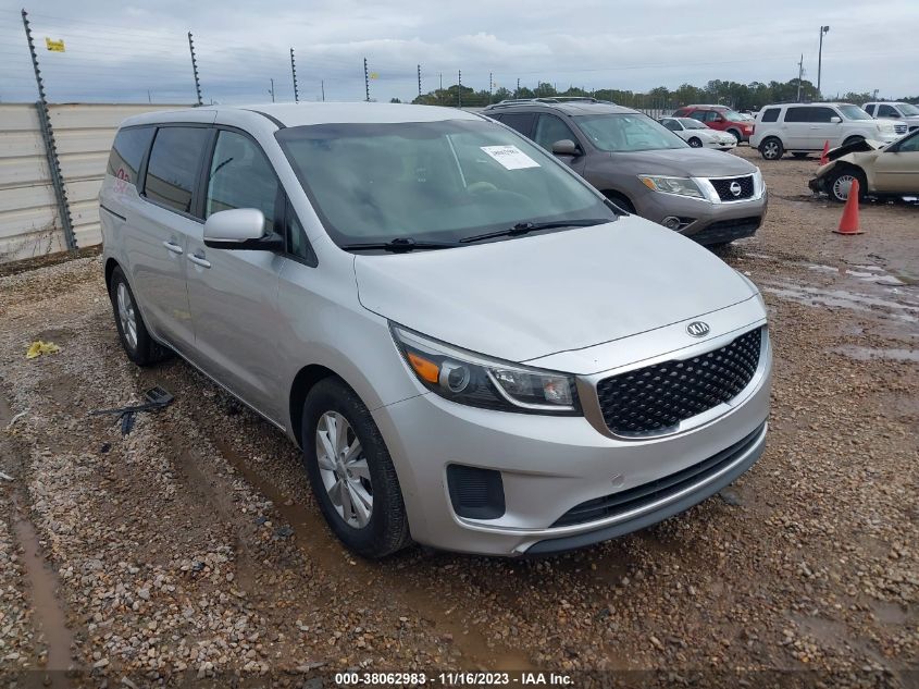2017 KIA SEDONA LX - KNDMB5C12H6301410