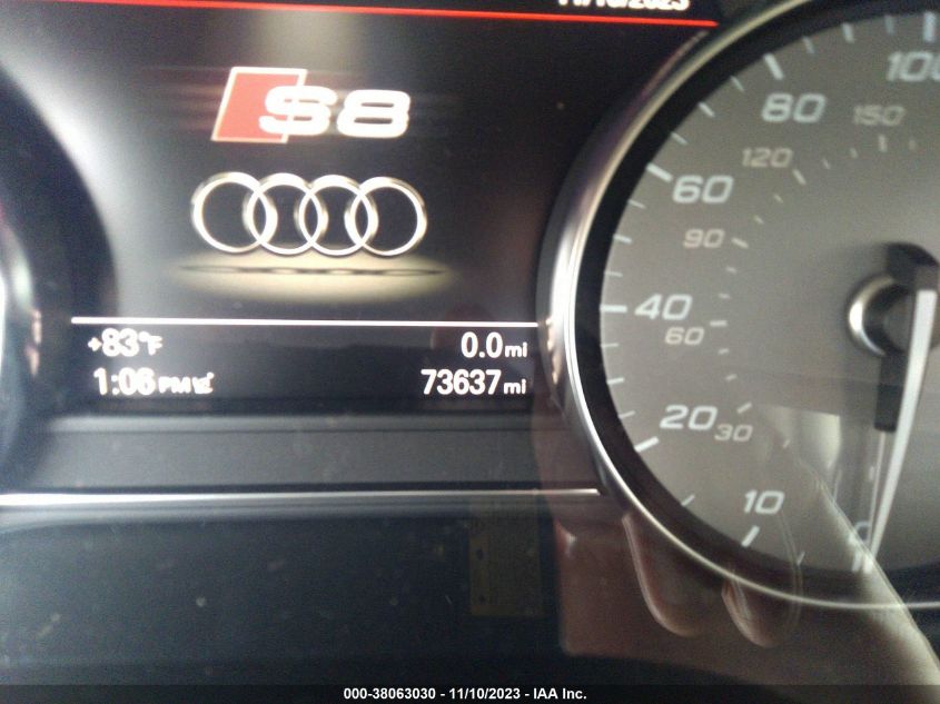 2013 AUDI S8 WAUD2AFD5DN010735