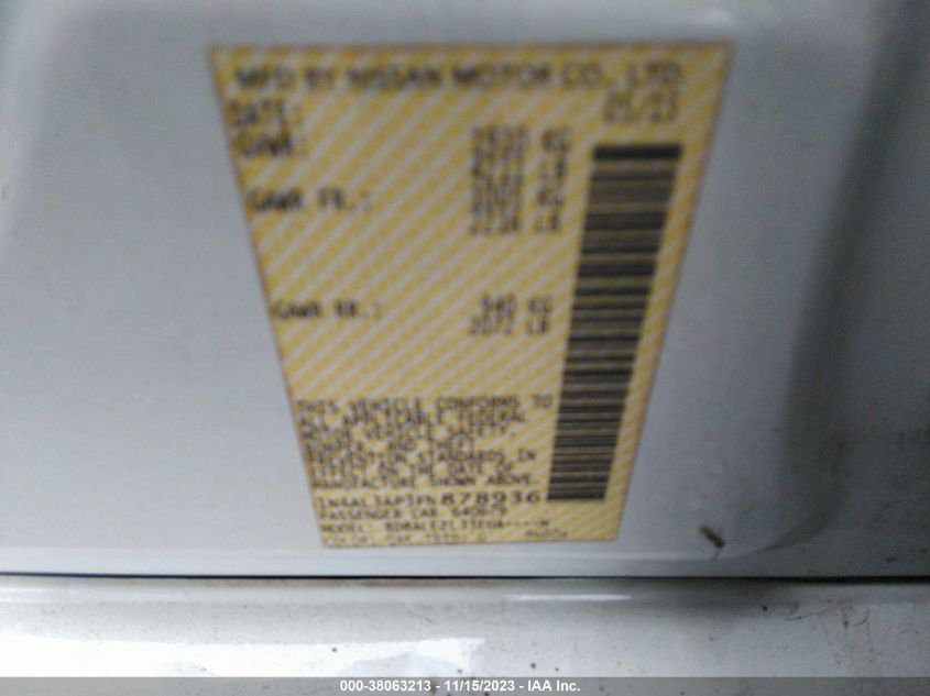 2015 NISSAN ALTIMA 2.5 S - 1N4AL3AP3FN878936