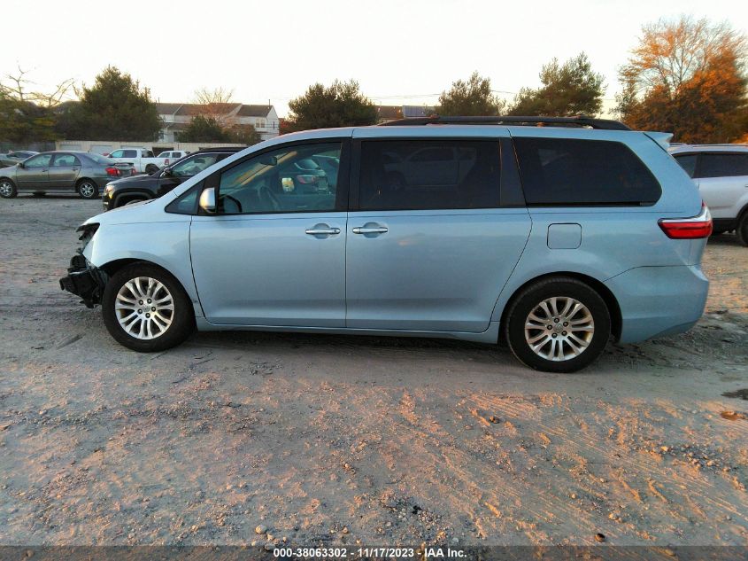 2015 TOYOTA SIENNA XLE 8 PASSENGER - 5TDYK3DC1FS534262