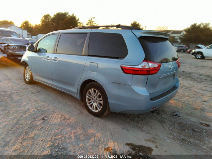 2015 TOYOTA SIENNA XLE 8 PASSENGER - 5TDYK3DC1FS534262