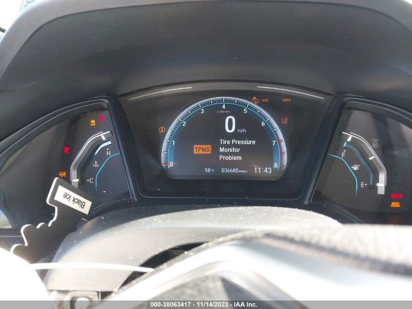 2019 HONDA CIVIC LX - 2HGFC2F61KH553636