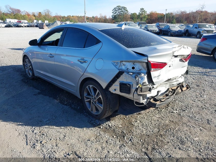 VIN 5NPD84LF2HH000663 2017 HYUNDAI ELANTRA LIMITED