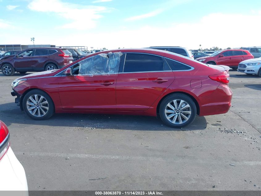 2015 HYUNDAI SONATA 2.4L SE - 5NPE24AF1FH106723