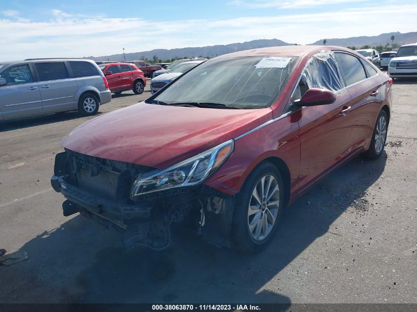 2015 HYUNDAI SONATA 2.4L SE - 5NPE24AF1FH106723