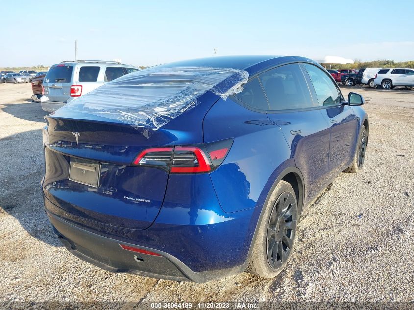 2021 TESLA MODEL Y LONG RANGE DUAL MOTOR - 5YJYGDEE3MF255114