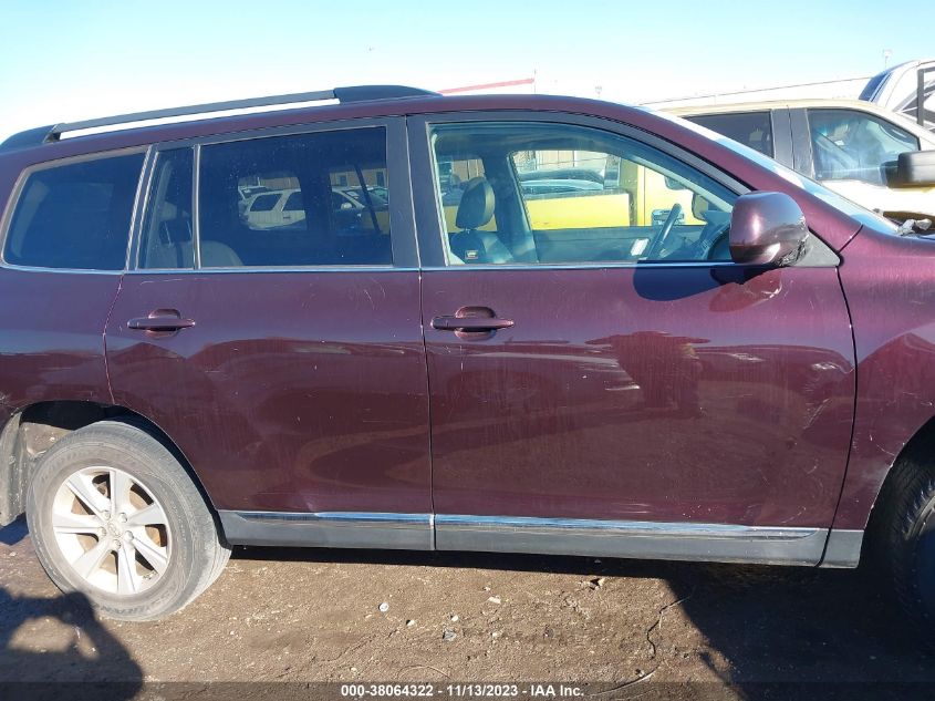 2013 TOYOTA HIGHLANDER SE V6 - 5TDZK3EHXDS127732
