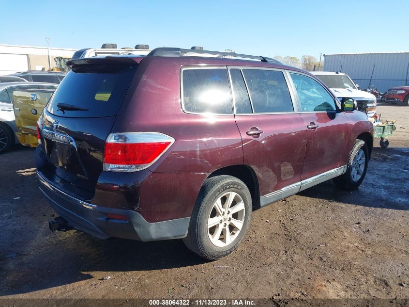 2013 TOYOTA HIGHLANDER SE V6 - 5TDZK3EHXDS127732