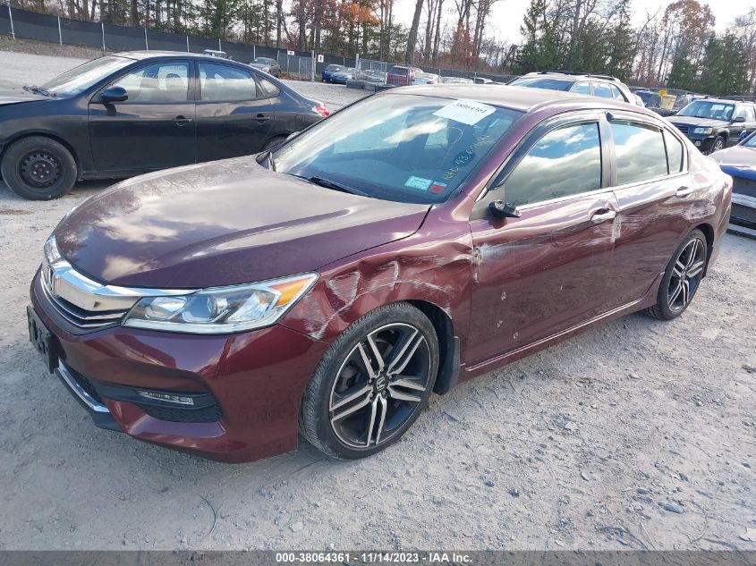 2016 HONDA ACCORD SPORT - 1HGCR2F58GA179556