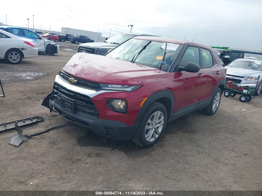 VIN KL79MMS27MB036258 2021 CHEVROLET TRAILBLAZER FWD LS