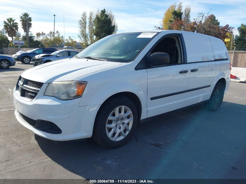 2014 RAM CARGO VAN TRADESMAN 2C4JRGAG2ER283898