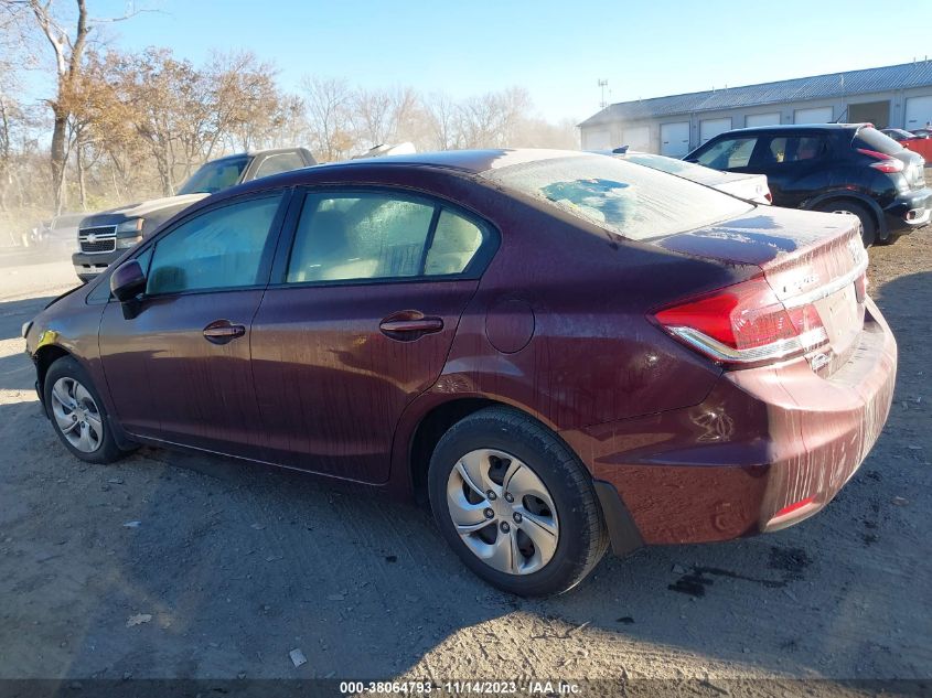 2013 HONDA CIVIC LX - 19XFB2F55DE038422