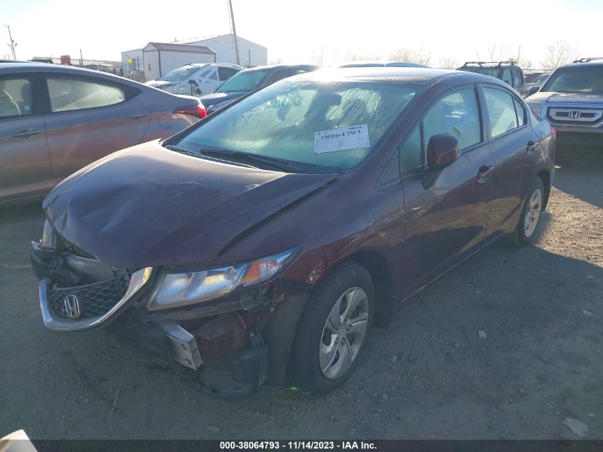 2013 HONDA CIVIC LX - 19XFB2F55DE038422