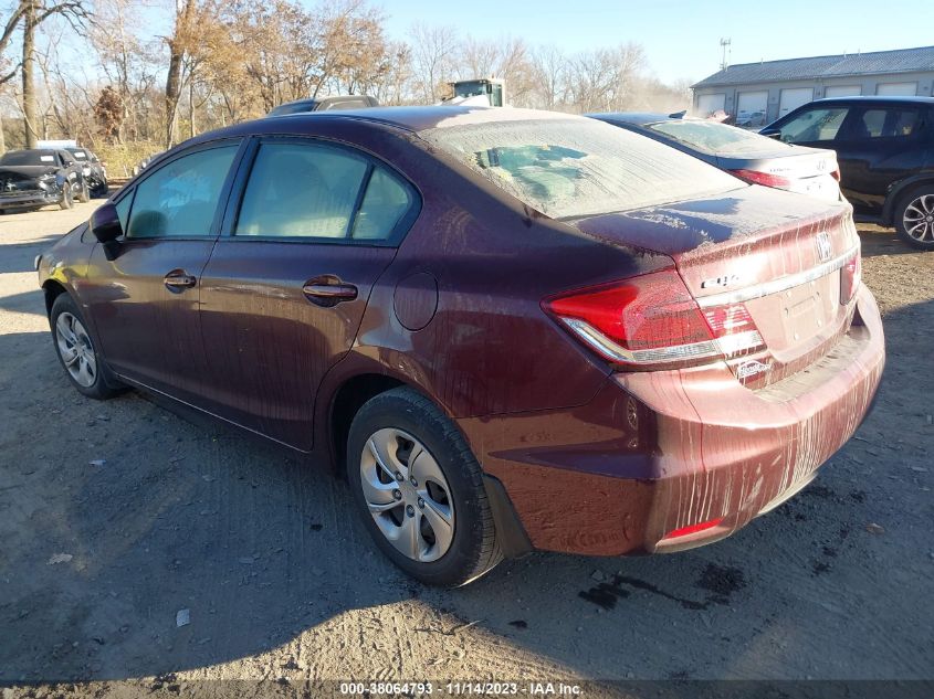 2013 HONDA CIVIC LX - 19XFB2F55DE038422