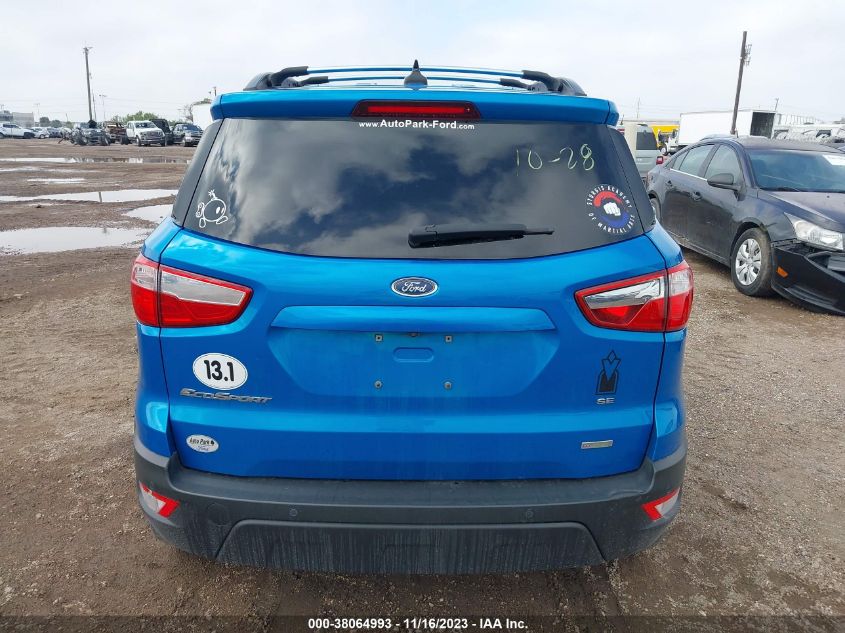 2018 FORD ECOSPORT SE - MAJ3P1TE6JC179172