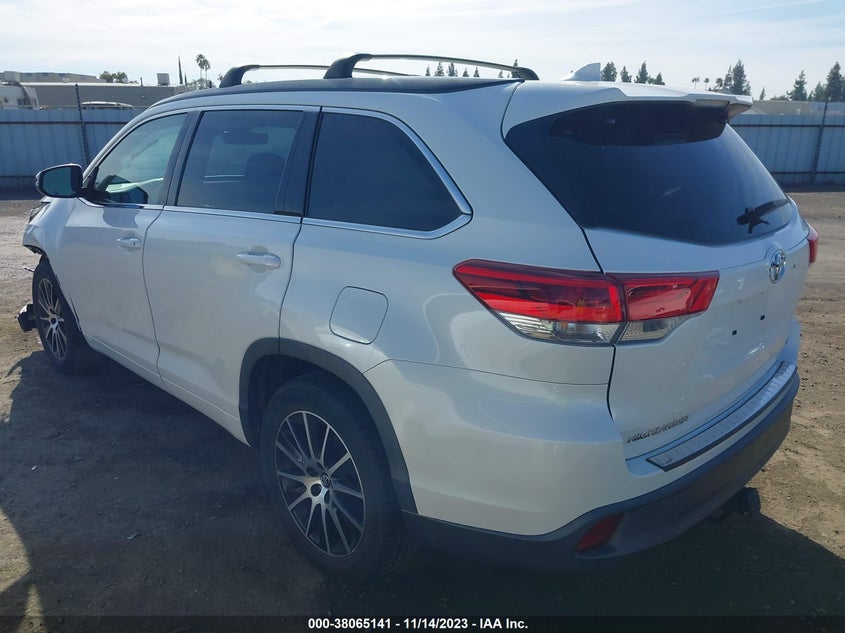 VIN 5TDKZRFH1HS508261 2017 TOYOTA HIGHLANDER SE/XLE