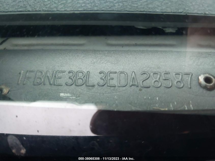 2014 FORD E-350 SUPER DUTY XLT 1FBNE3BL3EDA28587