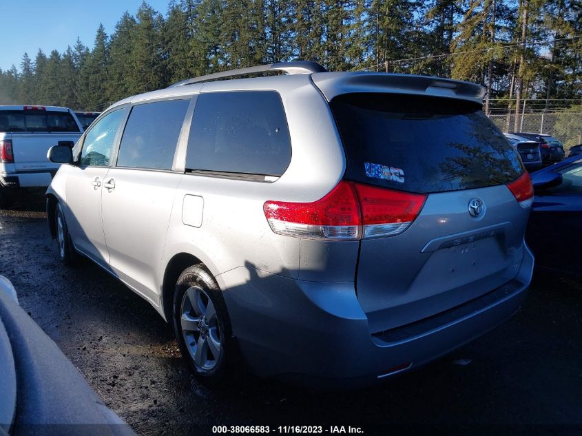 2013 TOYOTA SIENNA LE V6 8 PASSENGER - 5TDKK3DC0DS339482